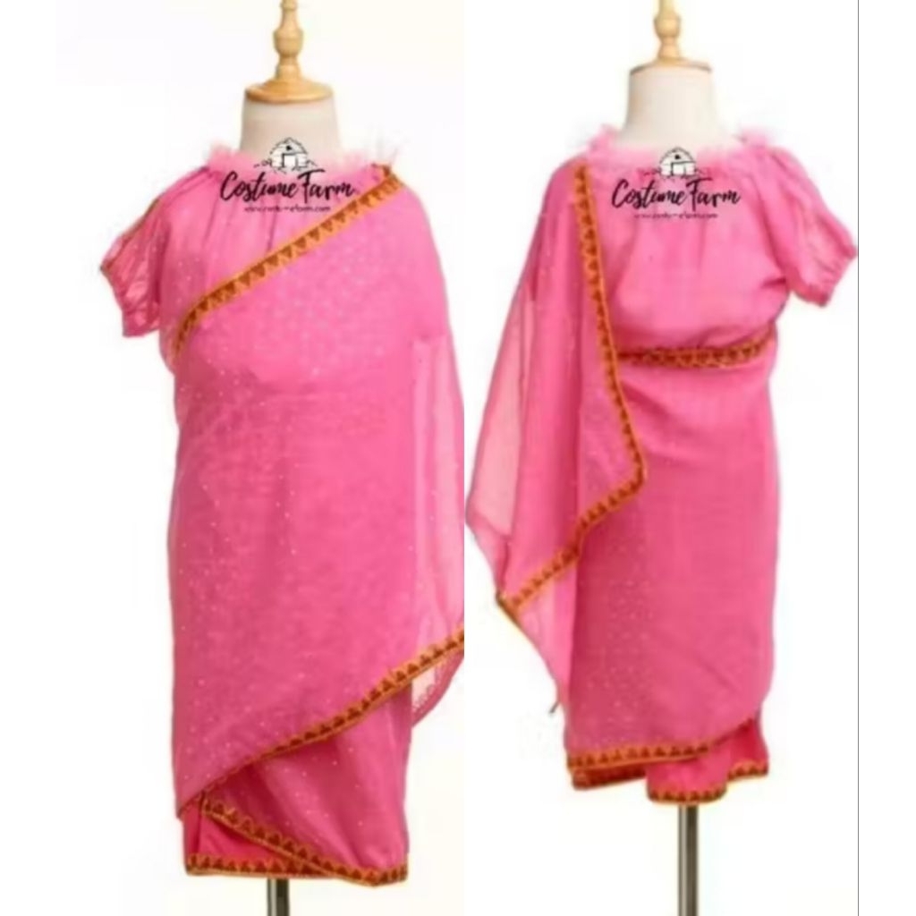 SG Instock Girl Indian Saree/ Indian Girl เครื่องแต่งกายชาติพันธุ์แบบดั้งเดิมสําหรับ Deepavali / Rac