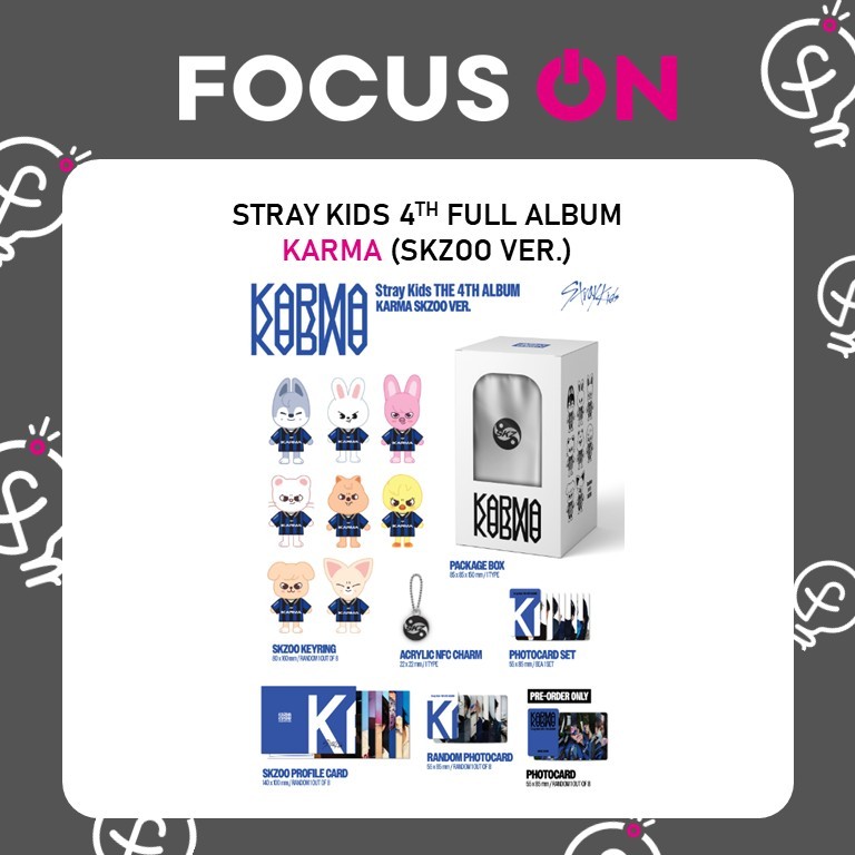 STRAY KIDS SKZ 4TH FULL ALBUM 'KARMA' SKZOO VER.