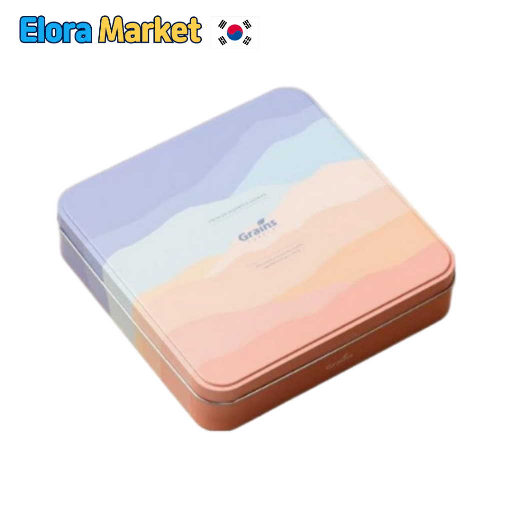 [Grains Cookie] Bakers Choice Tin Case Cookies + Shopping Bag Set – 6 พันธุ์ 1 ชุด