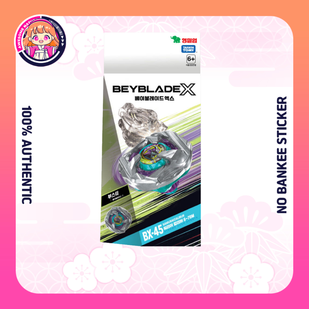 [TAKARA TOMY] Beyblade X BX-45 / Booster Samurai Calibur 6-70M (เวอร์ชั่นเกาหลี)