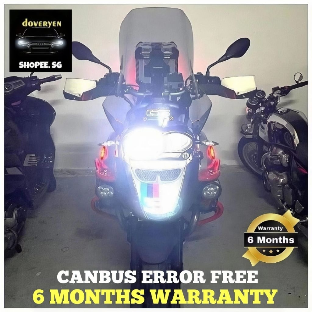 Bmw S1000RR / F 800GS C600 C650 C650GT 6500k สีขาว Canbus LED ไฟหน้าหลอดไฟ - ข้อผิดพลาดฟรี H4 H7 H8 