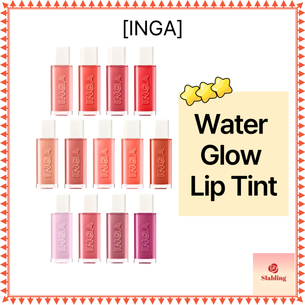 [INGA] Water Glow Lip Tint 13 สี