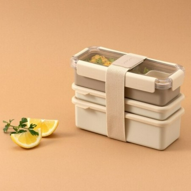 [LocknLock] TO_GO 2-TIER SEALED CAP LUNCH BOX