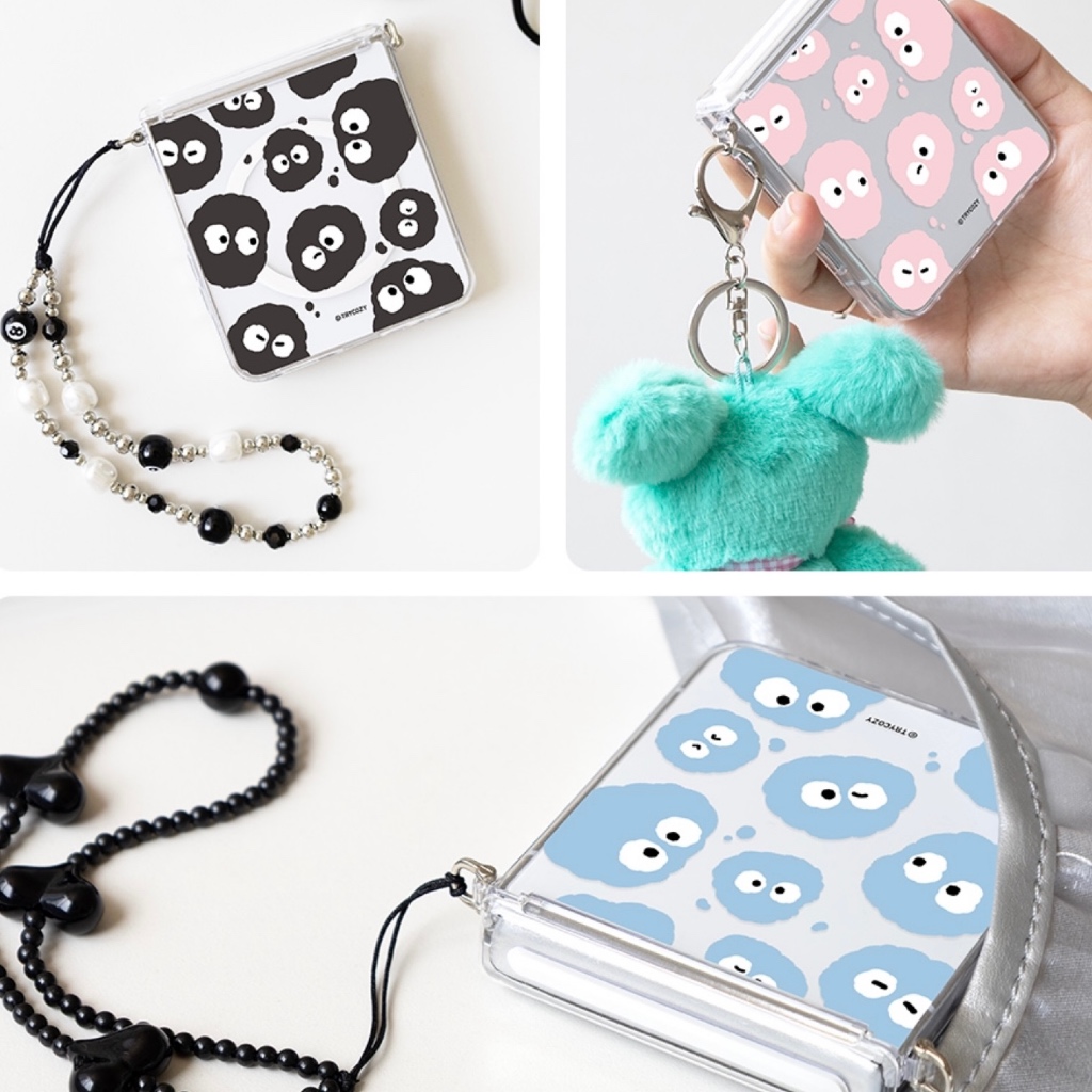 🇰🇷  เคสโทรศัพท์เกาหลี Z FLIP 7 / 6 / 5  แม่เหล็กบานพับป้องกัน Hard Slim ด้านข้างแหวนออกแบบ Galaxy Samsung - รูปที่ 4