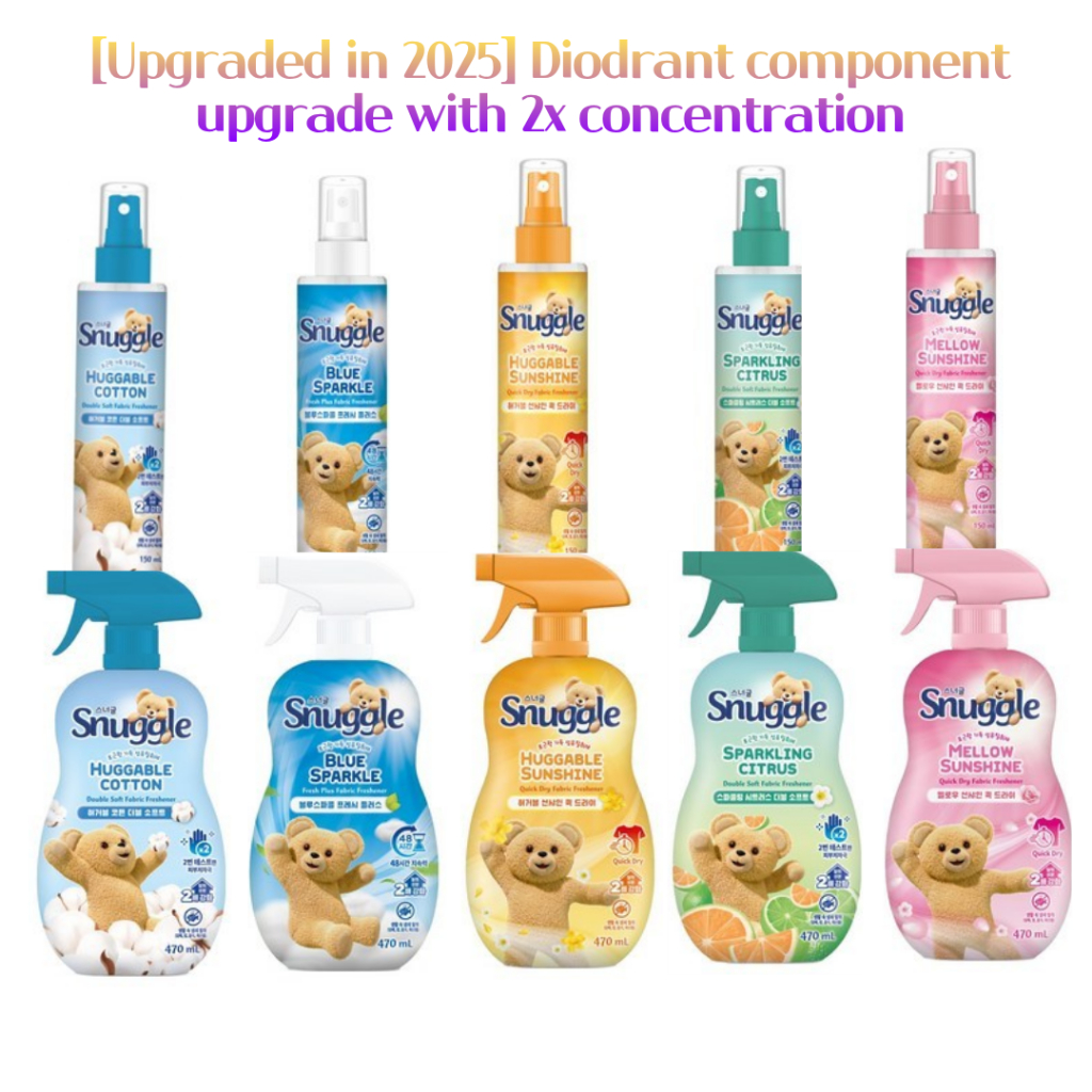 Snuggle[อัพเกรดในปี 2025]Snuggle Fabric Refresher Spray150ml/470ml อัพเกรดความเข้มข้นสองครั้งของส่วน