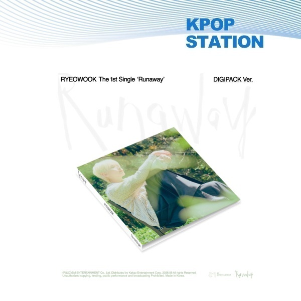 (super junior) RYEOWOOK - อัลบั้มเดี่ยวที่ 1 [ Runaway ] DIGIPACK Ver. (+ของแถม)