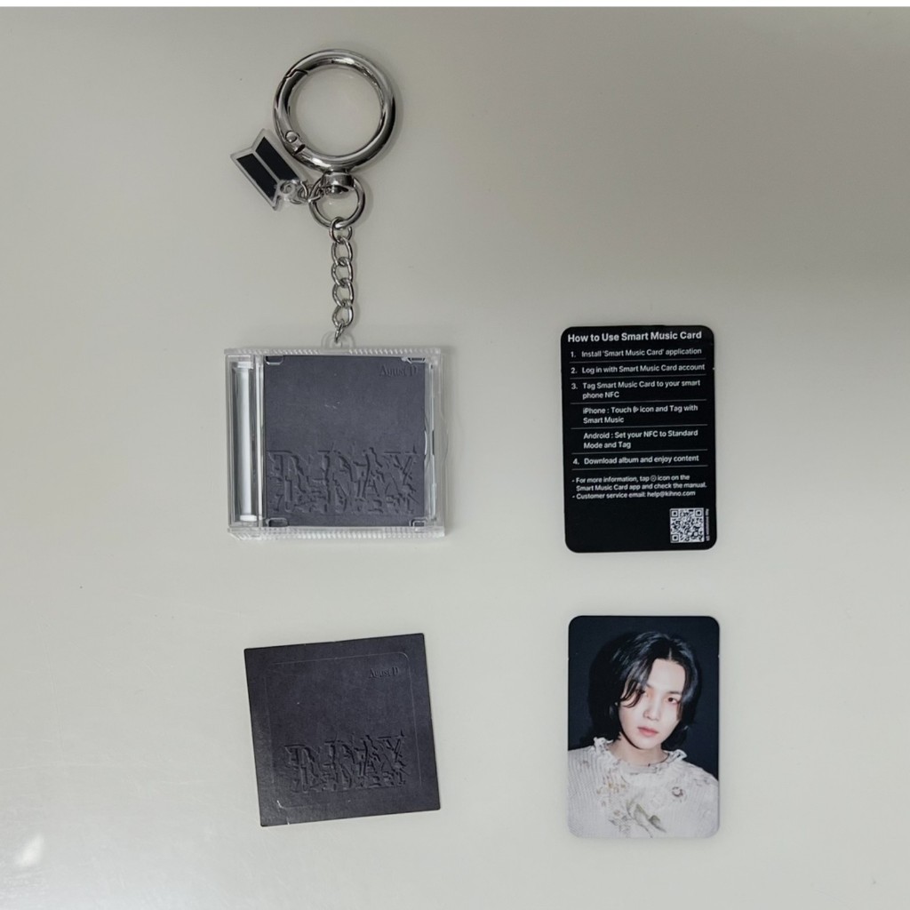 BTS SUGA D-DAY Capsule Album Vol.1 Keyring Limited Official Merch 2025