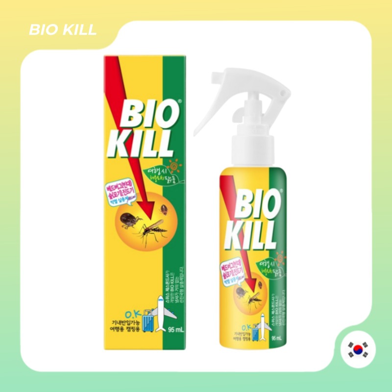 Bio Kill แบบพกพา Bug-Free Mini Bed Bug Travel ยาฆ่าแมลง 95ml