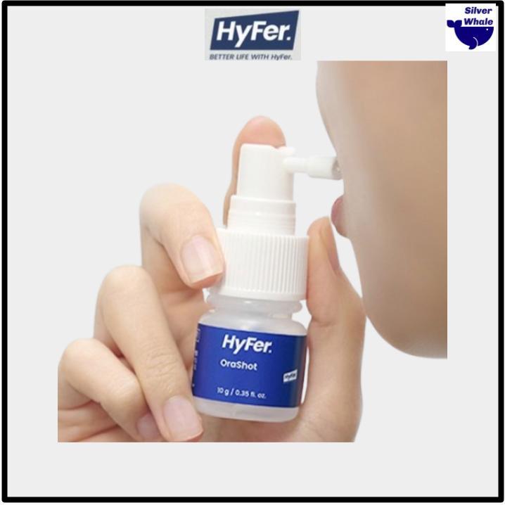 HyFer OraShot Oral Care Spray 10g  | Kids-Safe, Steroid-Free Mouth Ulcer & Canker Sore Care