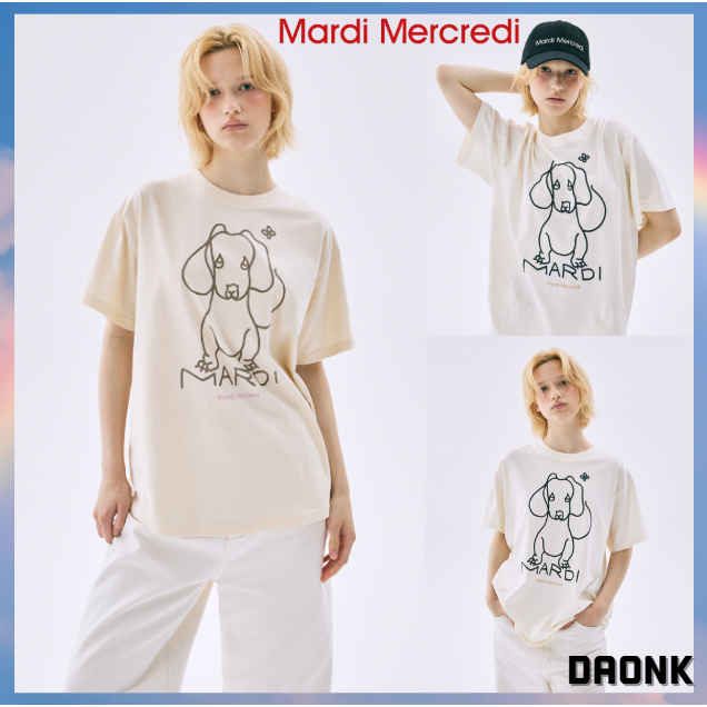 [ MARDI MERCREDI ] TSHIRT DDANJI CH.02 2color korea แท้ 100%