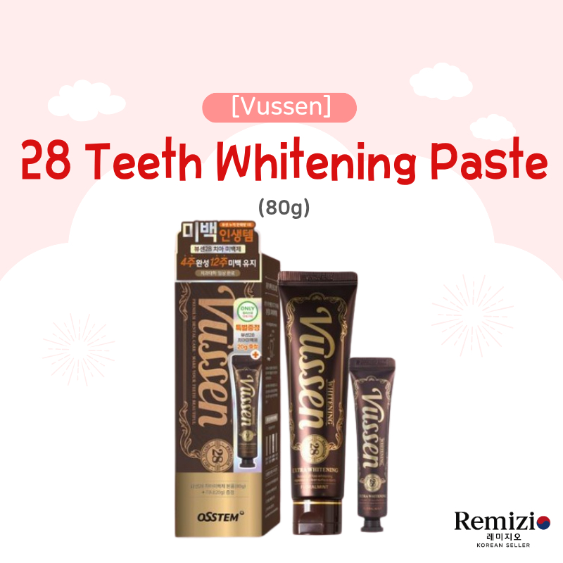 [Vussen] 28 แผ่นฟอกสีฟัน (80g)