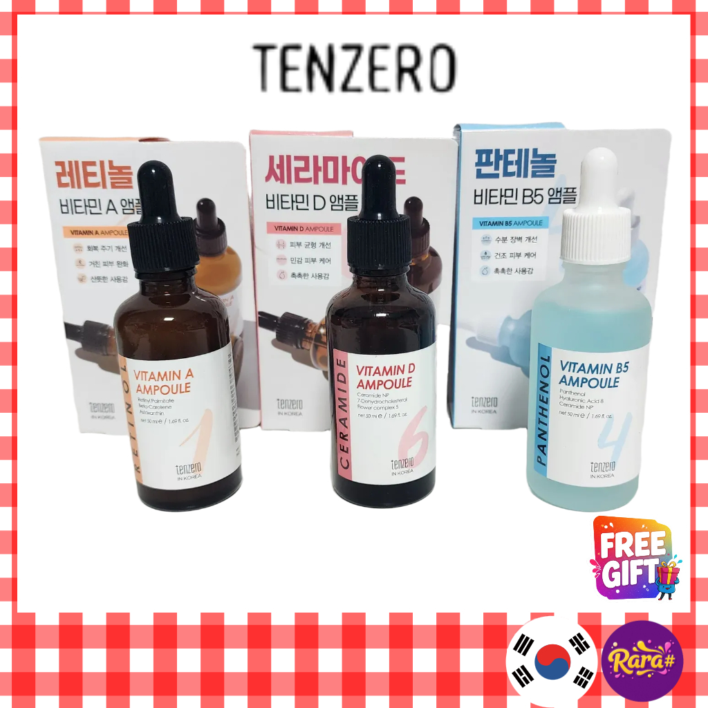 TENZERO CERAMIDE VITAMIN D AMPOULE 50m/PANTHENOL VITAMIN B5/RETINOL VITAMIN A
