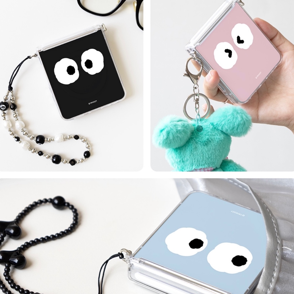 🇰🇷  เคสโทรศัพท์เกาหลี Z FLIP 7 / 6 / 5  แม่เหล็กบานพับป้องกัน Hard Slim ด้านข้างแหวนออกแบบ Galaxy Samsung - รูปที่ 3