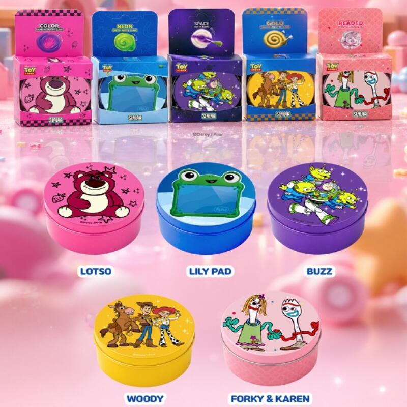 SLKO Toy Story Slime 5 ประเภท Sensory Play Toys (พร้อมเคสดีบุก) ได้รับการรับรอง KC