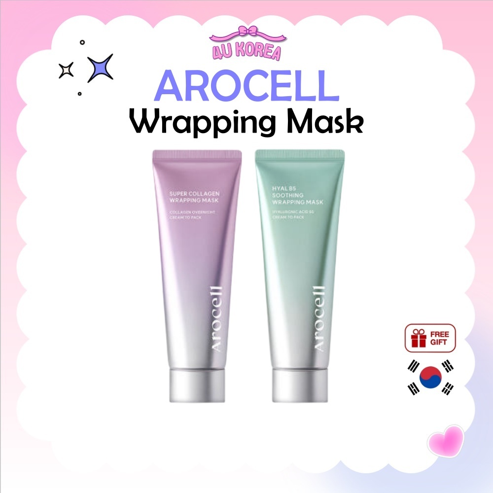 AROCELL Wrapping Mask 80ml – Collagen or Hyal Soothing / K-BEAUTY