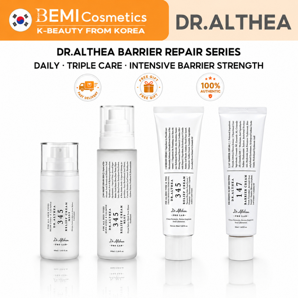 [DR.ALTHEA] 345 Relief & 147 Barrier Cream Series 50-100ml | เดลี่ มอยส์เจอร์ แคร์ | อุปกรณ์พยุงผิว