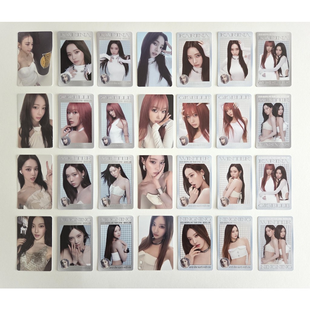 2025 Aespa LIVE TOUR SYNK : aeXIS LINE MD Random Trading Card Set Photocard