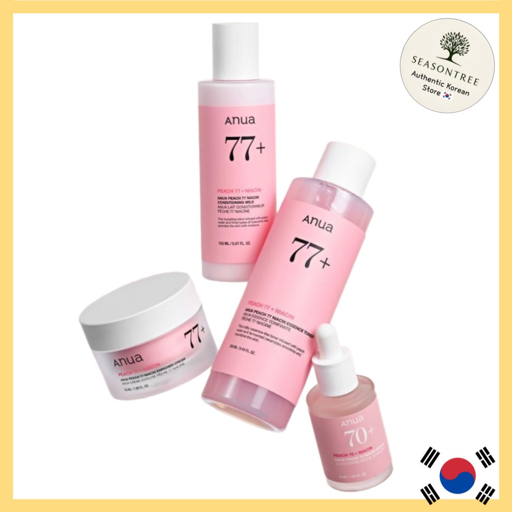 [Anua] Peach Niacin Brightening & Tone-Up Skincare – Toner / Serum / Cream / Tone-Up / โฟมล้างหน้า