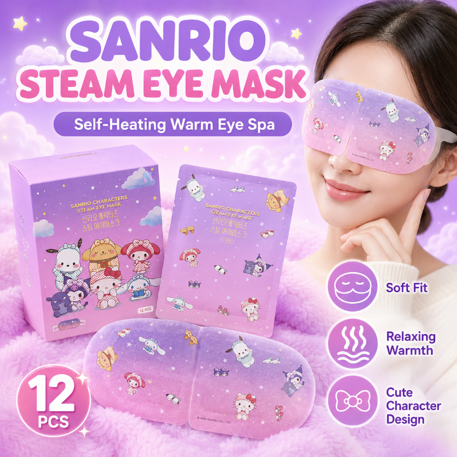 Artex Sanrio Character Steam Eye Mask Unscented 12 ชิ้น