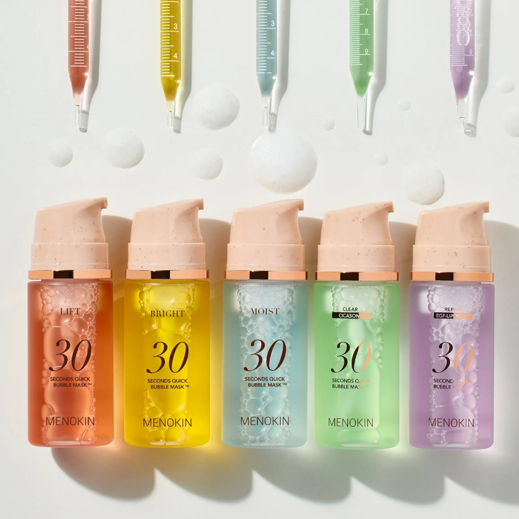 MENOKIN 30 SECONDS QUICK BUBBLE MASK 5 Variants [ของแท้จัดส่งทันที]