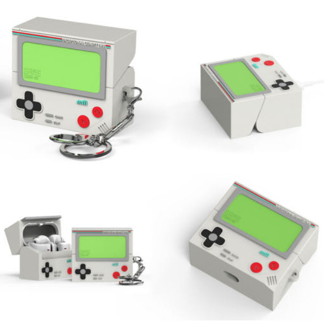 Korea Gameboy Galaxy{BUDS3/BUDS3PRO/BUDS3FE}เคสซิลิโคนพร้อมพวงกุญแจ