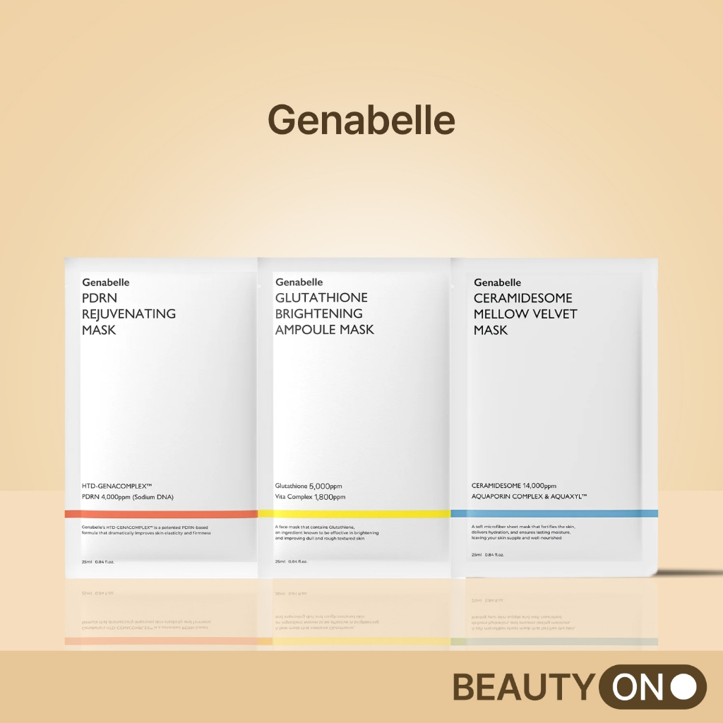 [Genabelle] Mask Collection | PDRN Rejuvenating / Ceramidesome Mellow Velvet / Glutathione Brighteni