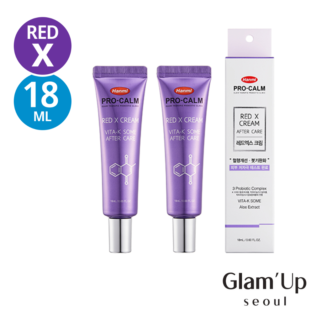 [Hanmi] Pro-Calm Red X Cream 18ml – วิตามินซี 3%, Dark Circle Care & Puffiness Soothing After-Care