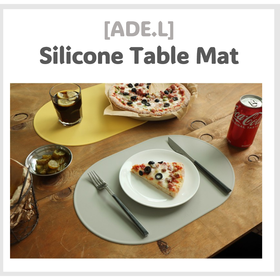 [ADE.L][MADE IN KOREA] แผ่นซิลิโคนรองโต๊ะ 29 สี / แคปซูล / 38.6 x 26.2cm [NO. 744]