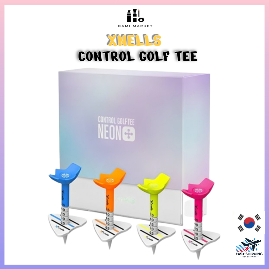 Xnells Control Golf Tee NEON PLUS 4 ชุด