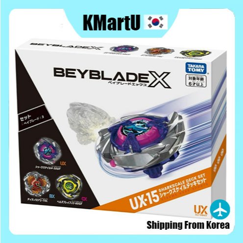 TAKARA TOMY Beyblade X UX-15 / ชุดดาดฟ้าขนาดฉลาม