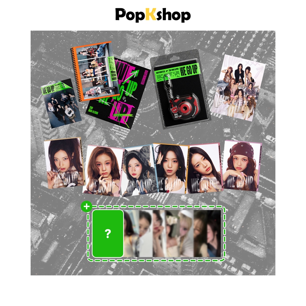 [ของแถม] BABYMONSTER BM 2nd Mini Album [ WE GO UP ] WE / GO / UP / PATTERN / MINI BEAM KEYRING / POSTCARD Ver
