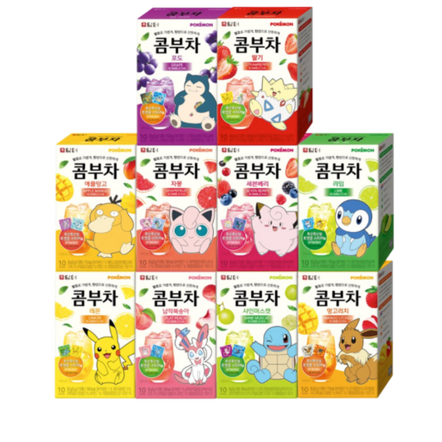 [Damtuh] Kombucha Limited Edition Pokemon Kombucha Tea 10Flavour