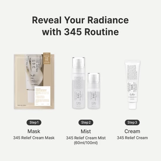ดร. Althea 345 Relief Essential TRIO | เดลี่ รีลีฟ แคร์ สําหรับผิวแพ้ง่าย | 345 Relief Mist 100ml + 345 Relief Serum 30ml + 345 Cream 50ml