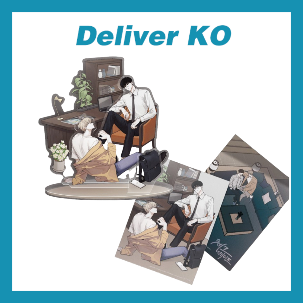 [สินค้าอย่างเป็นทางการ] BL Lezhin Bomtoon Manhwa <Checkmate> ขาตั้งอะคริลิค + โปสการ์ด