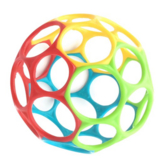 [Fathers Pick]OBall Small Baby Ball | สีสุ่ม | ของเล่นเขย่านุ่มและยืดหยุ่นสําหรับเด็กทารก | ลูกบอลเด