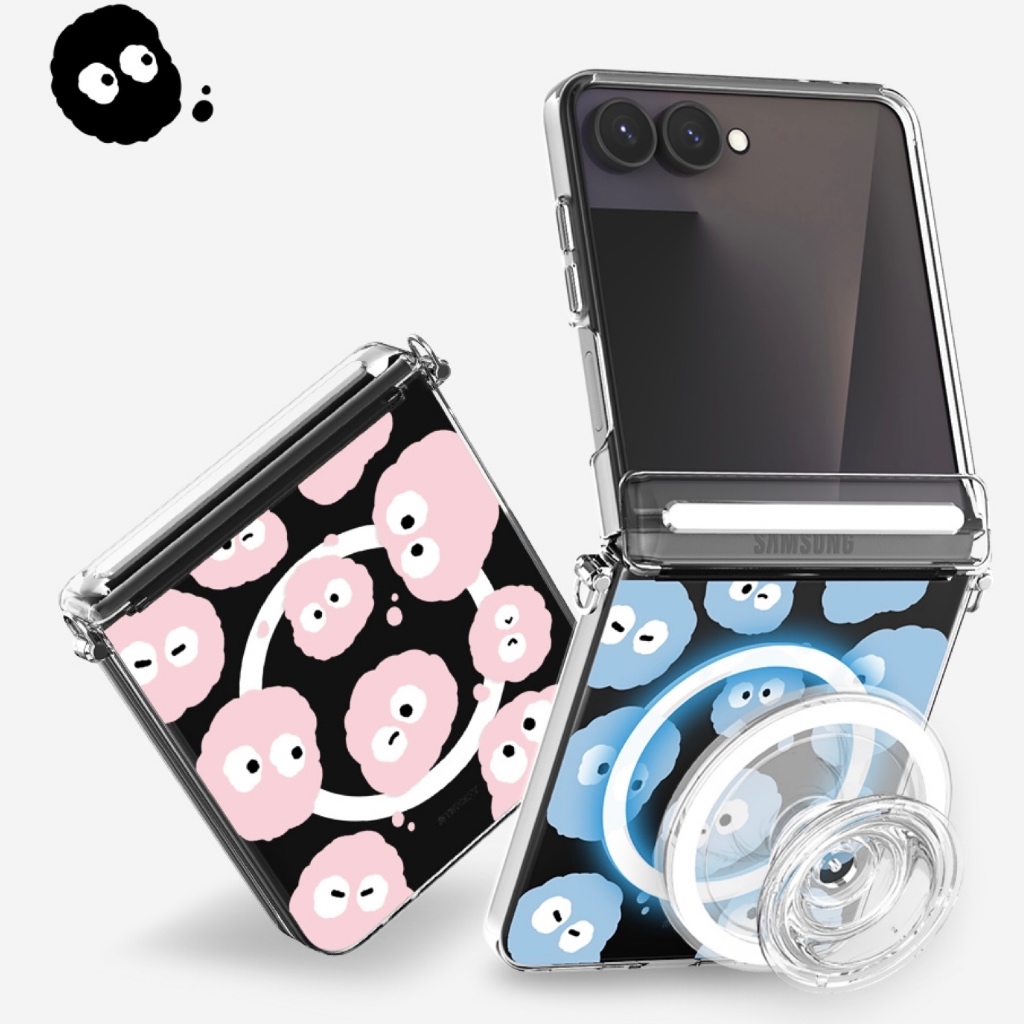 🇰🇷  เคสโทรศัพท์เกาหลี Z FLIP 7 / 6 / 5  แม่เหล็กบานพับป้องกัน Hard Slim ด้านข้างแหวนออกแบบ Galaxy Samsung