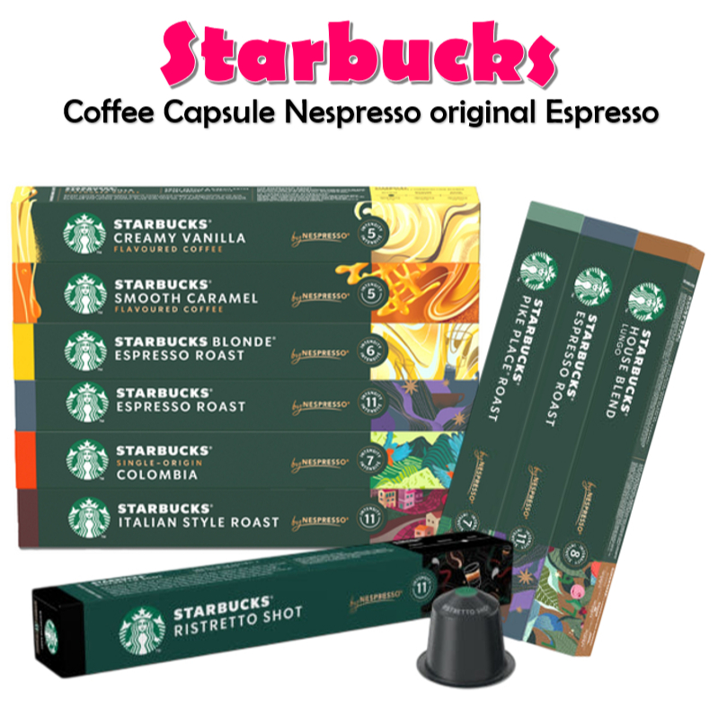 [Starbucks] Coffee Capsule Nespresso original Espresso Decaf Caramel maneo