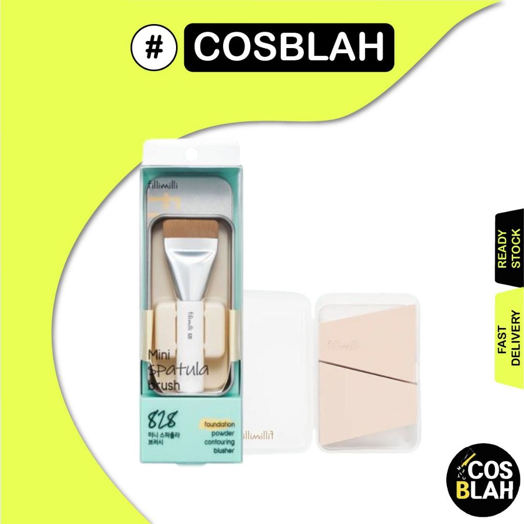 Fillimili Mini Spatula Brush 828 / Spatula Fit Sponge 2P