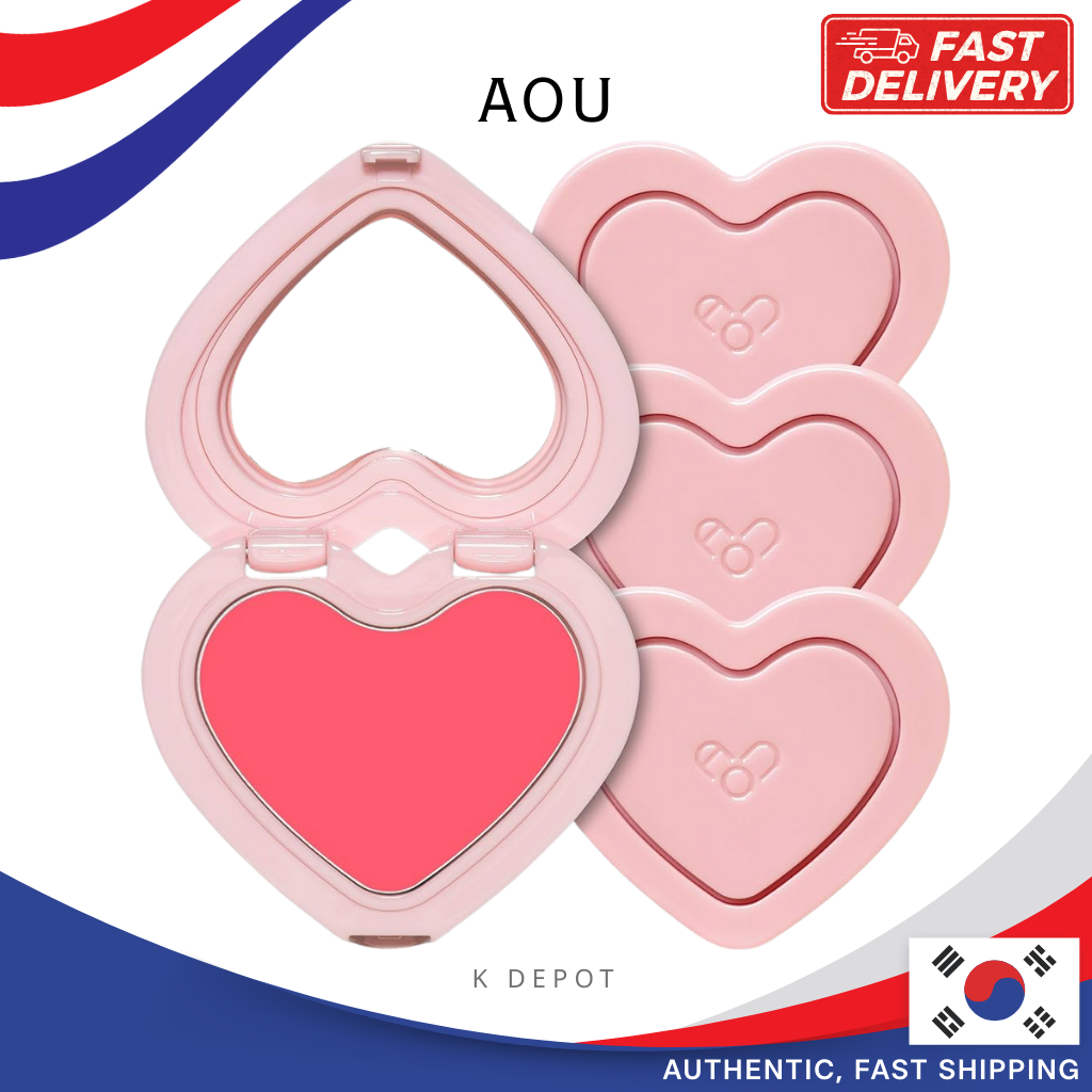 [AOU] Glowy Cream Blush 2.3g – 8 สี K-Beauty