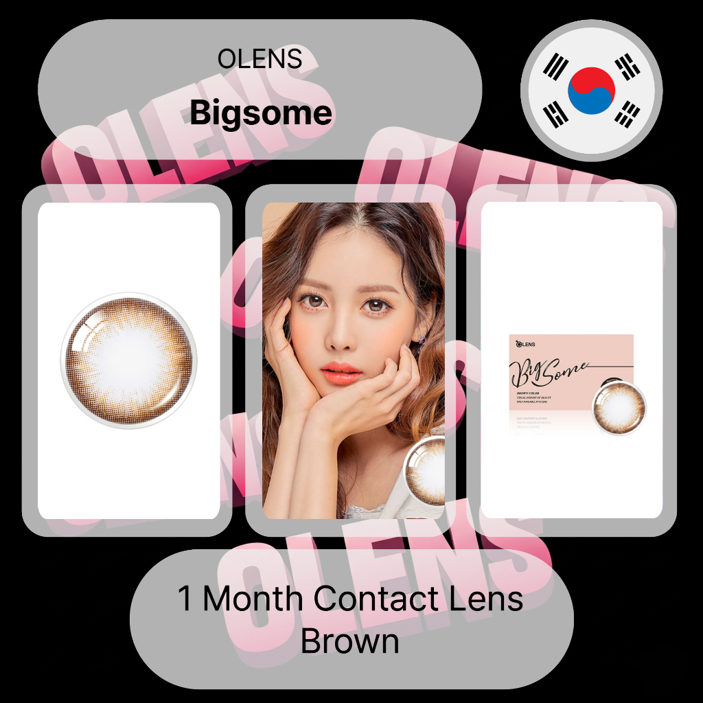 คอนแทคเลนส์ Olens 1 Month Bigsome Brown
