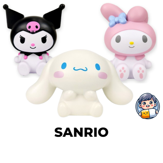 [SANRIO] ฟิกเกอร์ Sanrio Character Squishy (Kuromi / My Melody / Cinnamoroll) จัดส่งจากเกาหลี