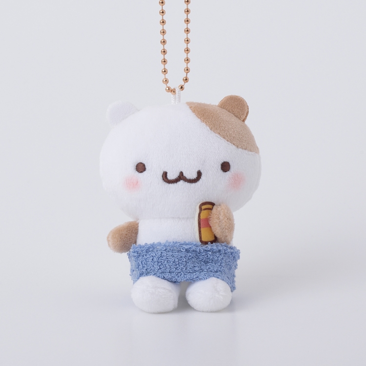 สต็อกพร้อม | Sanrio Atsu Atsu Relax Time Muffin Mascot Holder พวงกุญแจตุ๊กตา