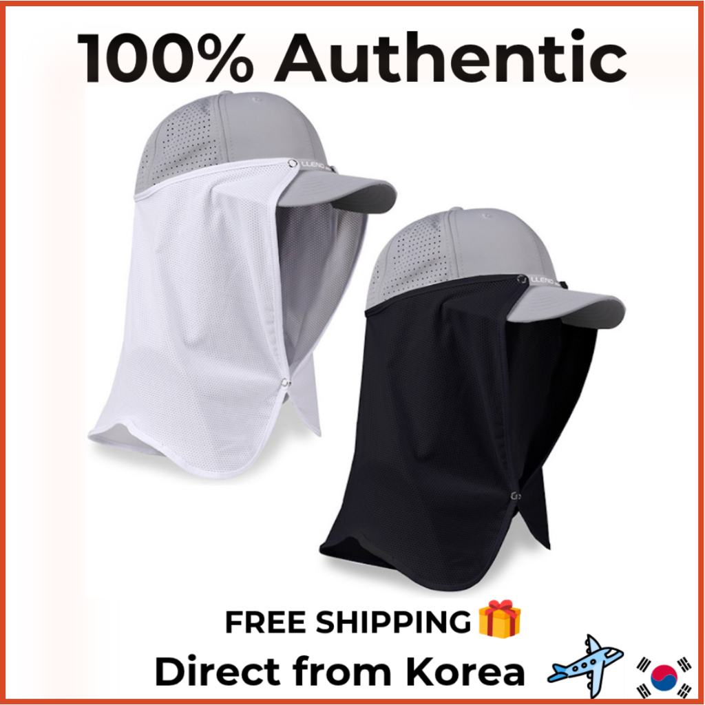 [CS5] (สีดํา/สีขาว) Cool Sun Visor หมวกกีฬาคอยามใบหน้าหน้ากาก | หมวกวิ่งเดินป่ากลางแจ้ง