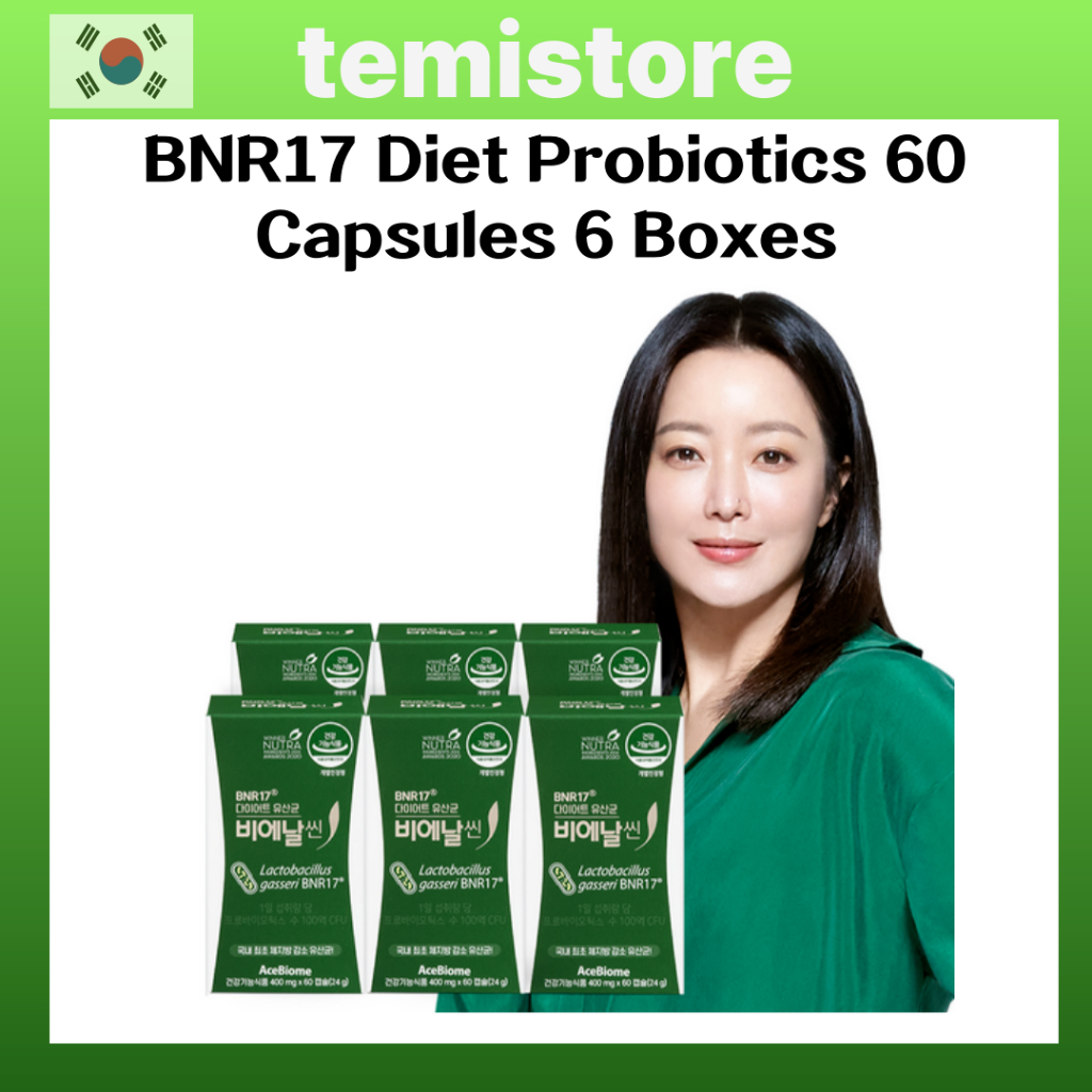 BNRThin BNR17 อาหาร โปรไบโอติก 60 แคปซูล 6 กล่อง - แลคโตบาซิลลัส สําหรับการจัดการน้ําหนัก 6 เดือน