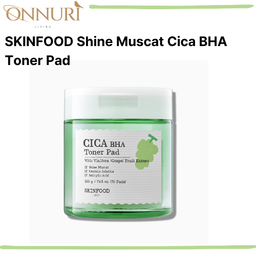 SKINFOOD Shine Muscat Cica BHA Toner Pad