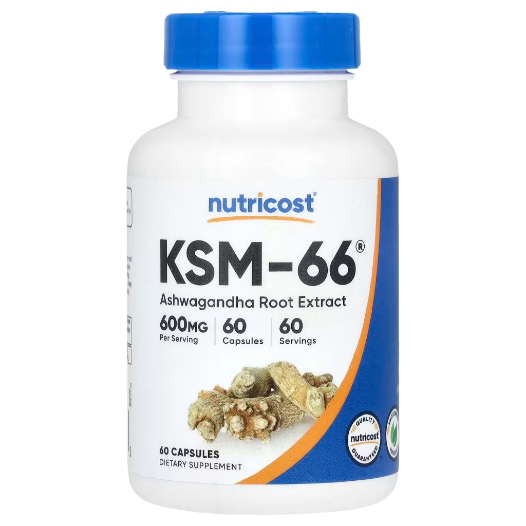 [Nutricost] KSM-66 สารสกัดจากราก Ashwagandha | 60 แคปซูล | จัดส่งจากกรุงเทพเกาหลี