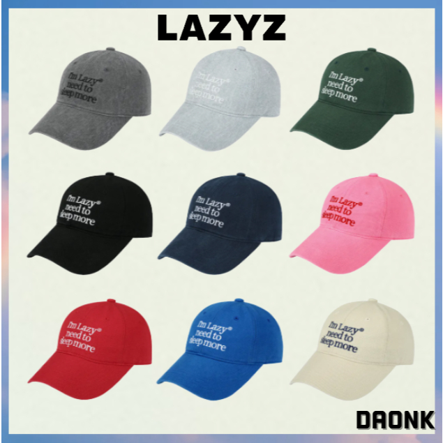 [ LAZYZ ] Sleep More Washing Ball Cap 9color korea แท้ 100%