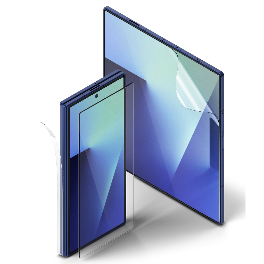 Ringke 3-in-1 Protector Pro สำหรับ Galaxy Z Fold 7 ฟิล์มใสป้องกันหน้าจอและบานพับ