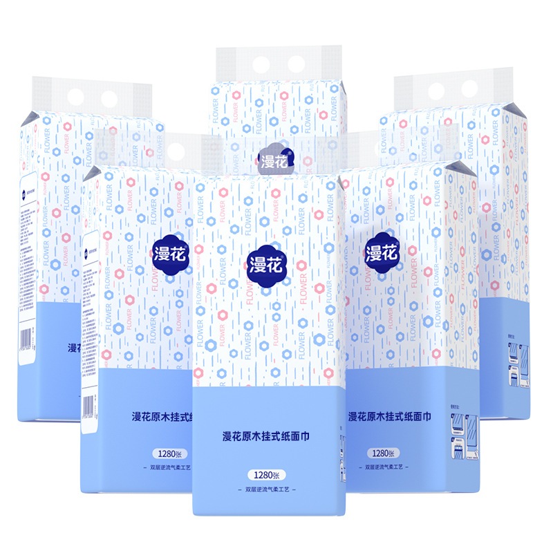 [ข้อเสนอจํานวนมาก] 6 PACKS manHUA漫花 Hang&Pull Tissue