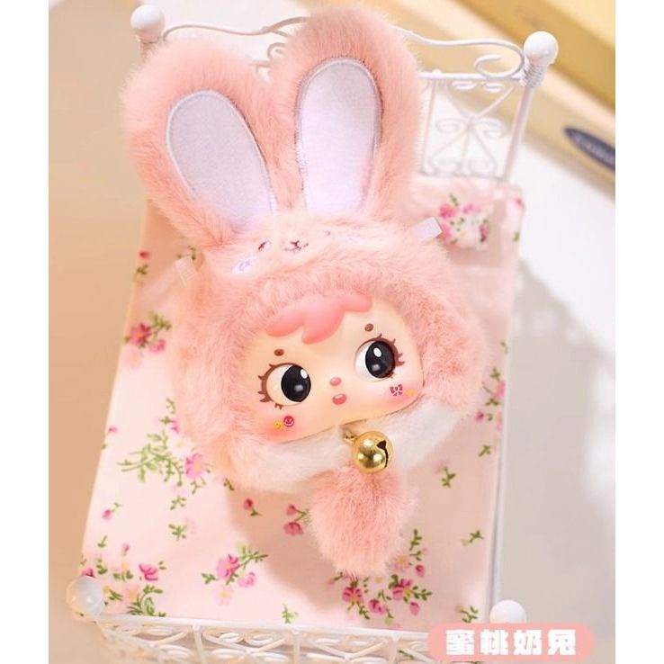 [ BNIF ] Samuel 三小毛 Lucky Rabbit Mini Charm - Peach Blossom Pink Rabbit